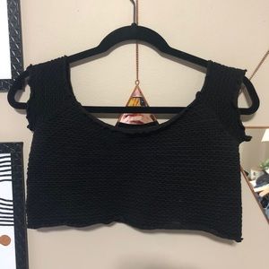 Free People Off the Shoulder Crop Top